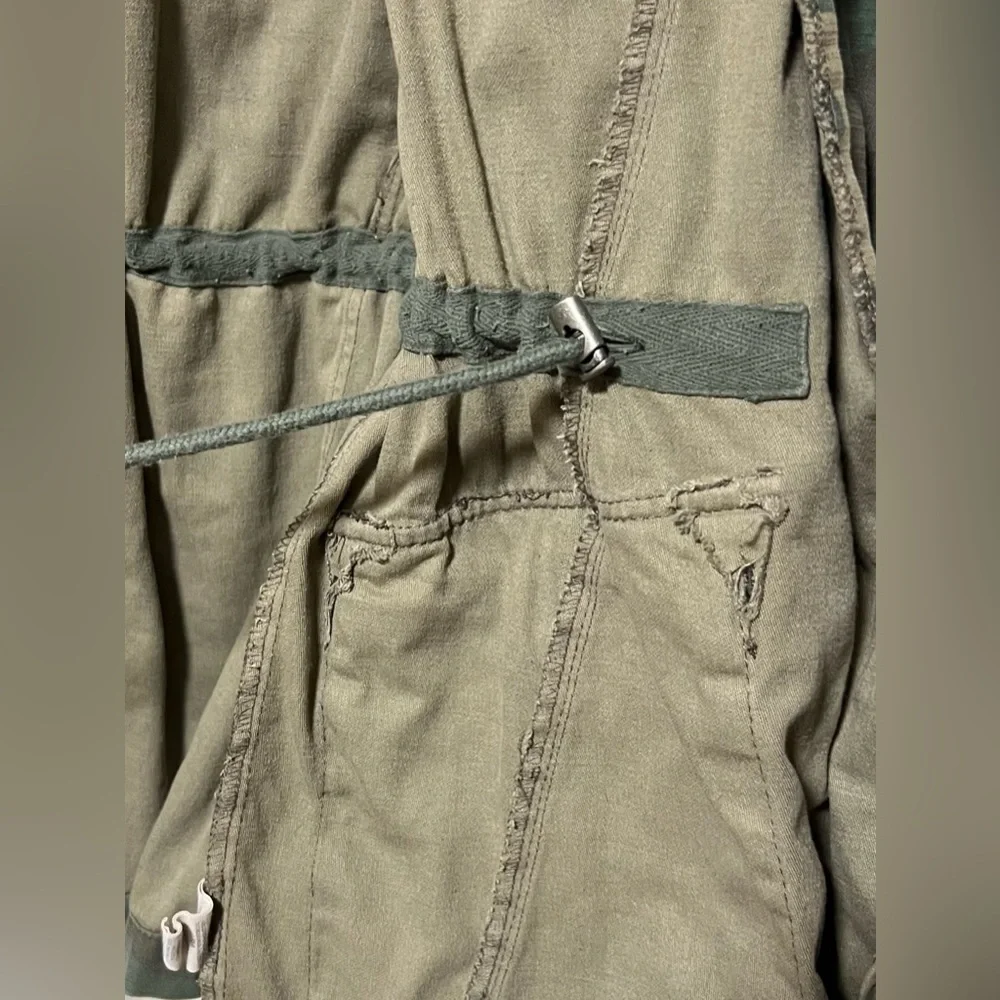 Free People Camo Oversized Utility Jean Jacket Military Style Casual Outdoor - Picture 13 of 16